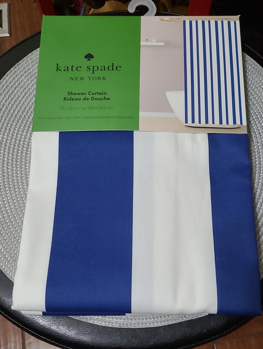 Kate Spade Striped Shower Curtain